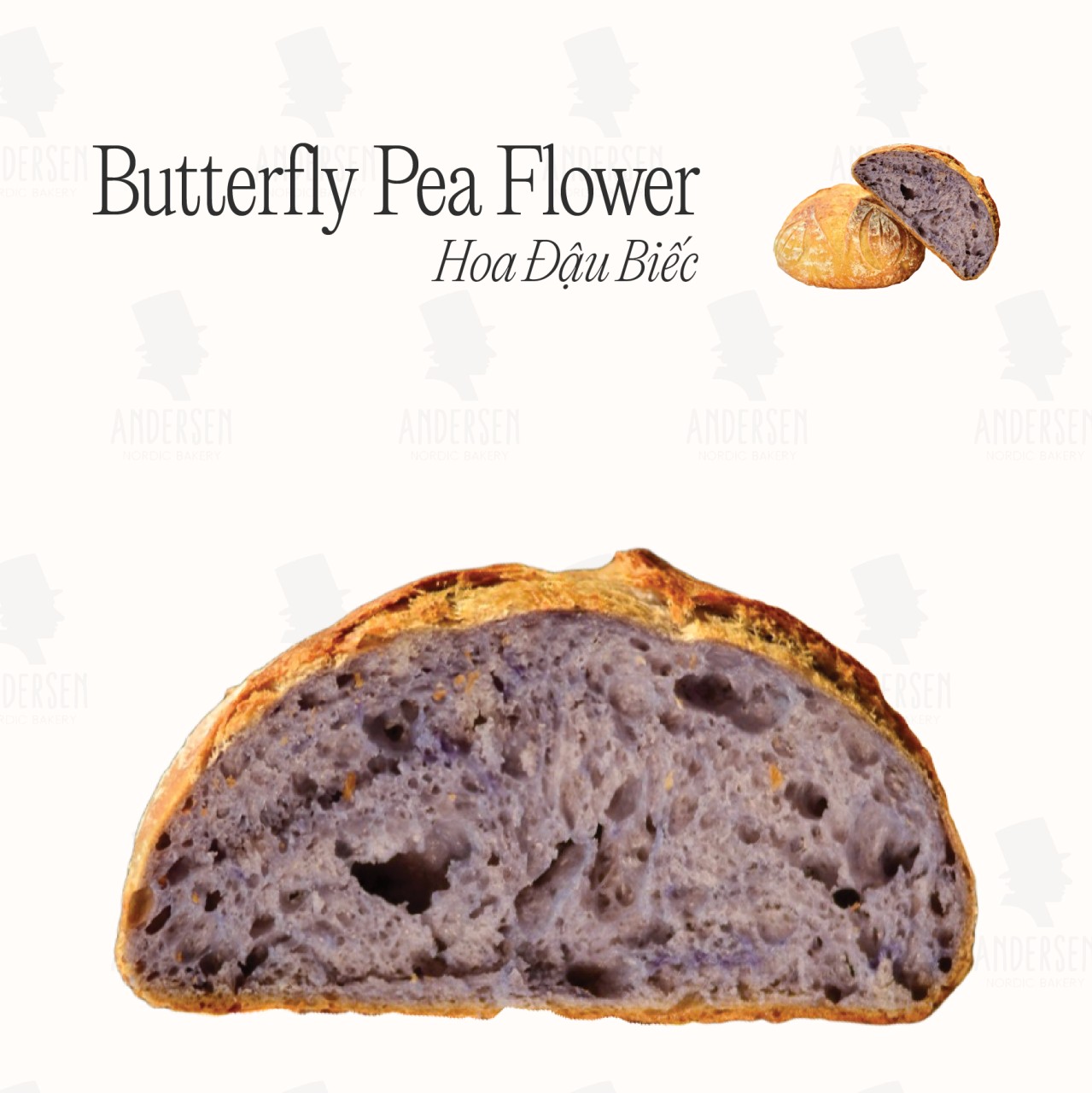 Butterfly Pea Flower bread
