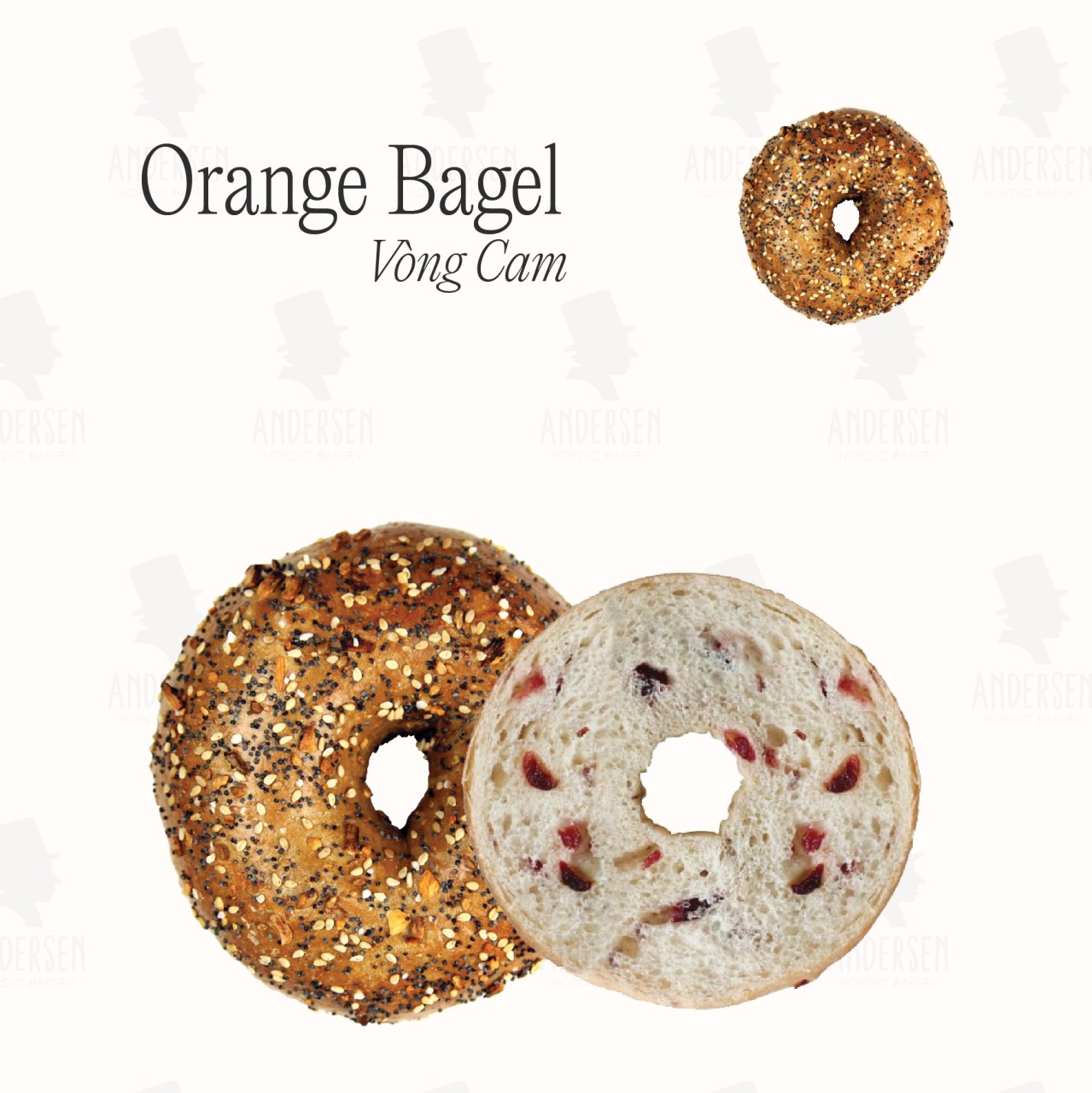 Orange Bagel bread