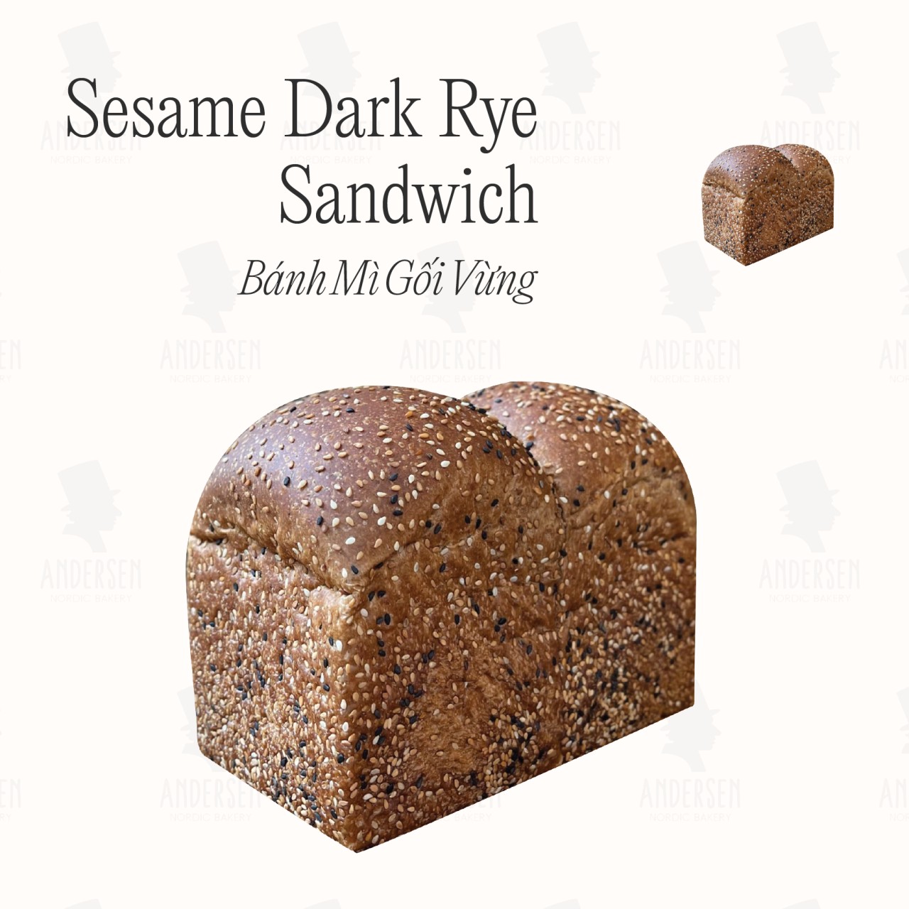 Sesame Dark Rye Sandwich