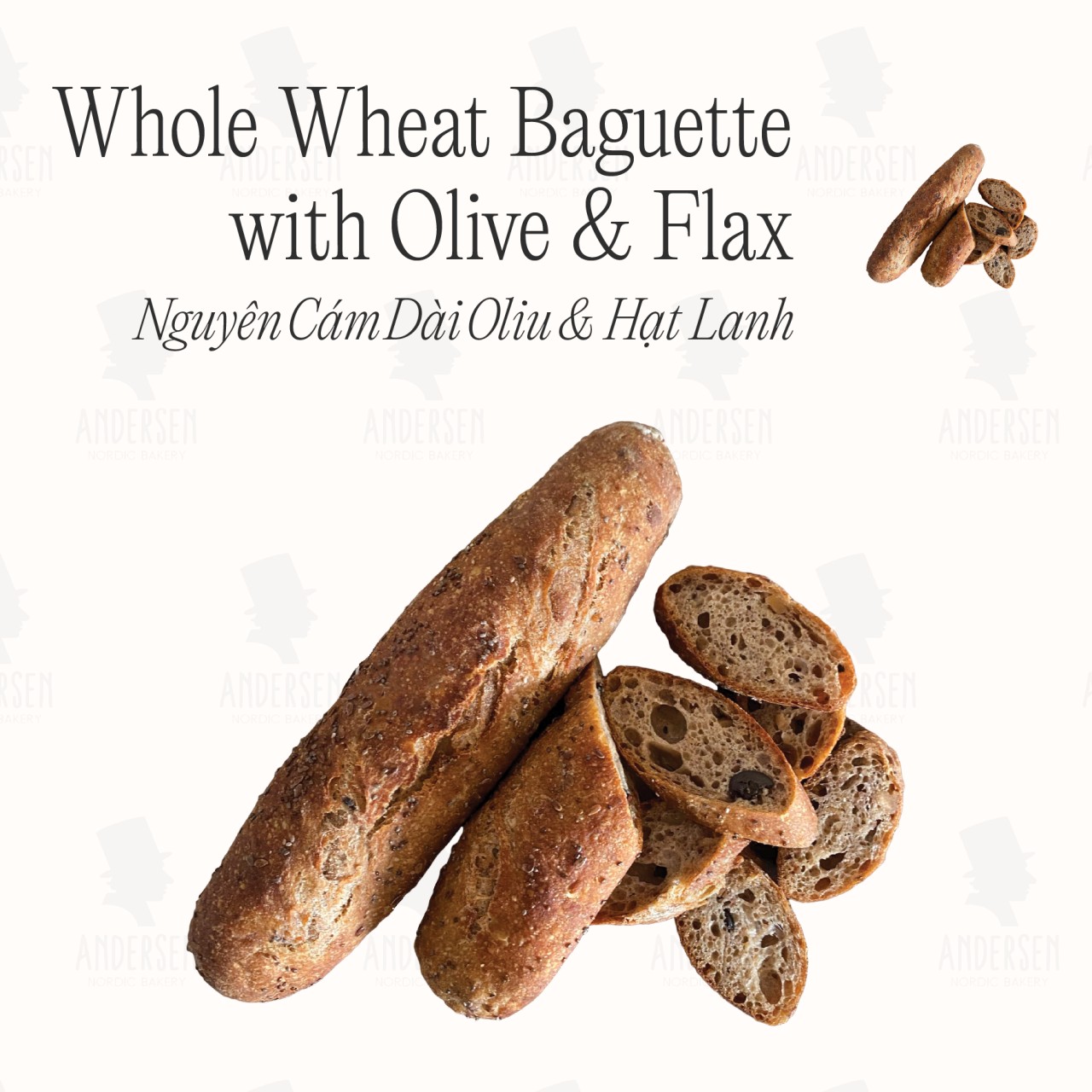 Dark Whole Wheat Baguette